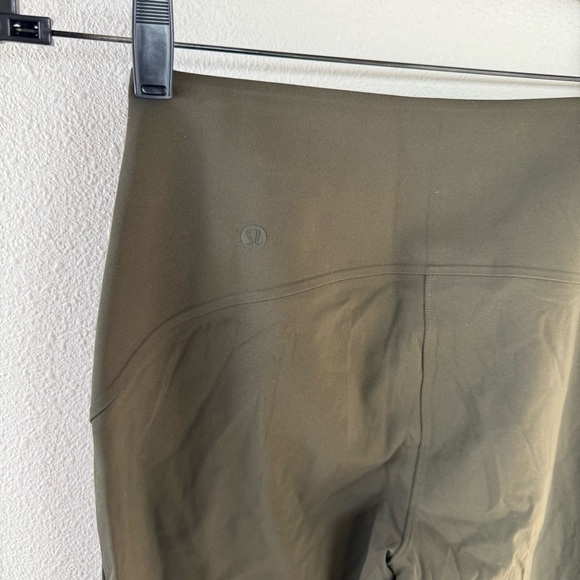 Lululemon Smooth Fit Pull-On High-Rise Pants Dark Olive Green Athleisure Women 4 - Picture 11 of 12